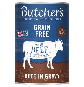 Karma dla psa BUTCHER'S Original wołowina i warzywa w sosie 400 g