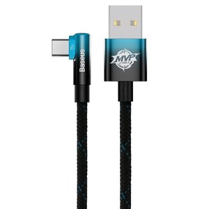 Kabel USB - USB-C BASEUS MVP 2 Elbow 100W 1 m Czarno-niebieski