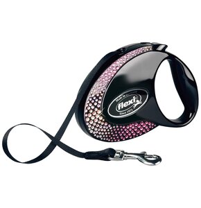 Smycz FLEXI Glam Composition M (5 m - 25 kg) Czarny