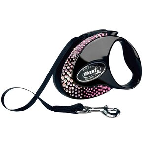 Smycz FLEXI Glam Composition S (3 m - 12 kg) Czarny