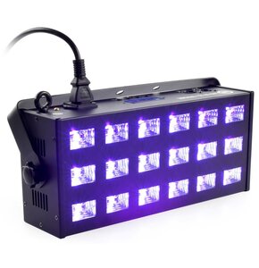 Reflektor + Stroboskop LIGHT4ME LED UV 18x3W