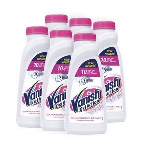 Odplamiacz do prania VANISH Multi Action Biały 6 x 500 ml