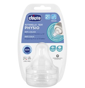 Smoczek CHICCO Perfect 5 Przezroczysty 2 m+ (2 sztuki)