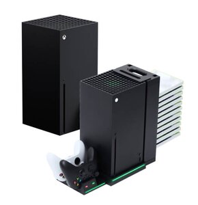 Konsola MICROSOFT XBOX Series X + Podstawka chłodząca FROGGIEX FX-XS-C1-B do Xbox Series X