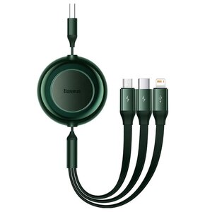 Kabel USB - Lightning/USB-C/Micro USB BASEUS Bright Mirror 2 1.1 m Zielony