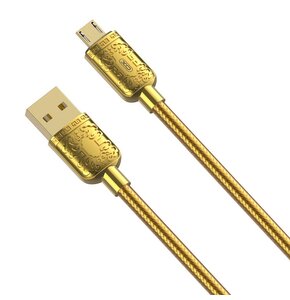 Kabel USB - Micro USB XO NB216 2.4A 1 m Złoty