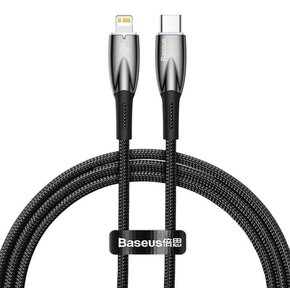 Kabel USB-C - Lightning BASEUS Glimmer 1 m Czarny