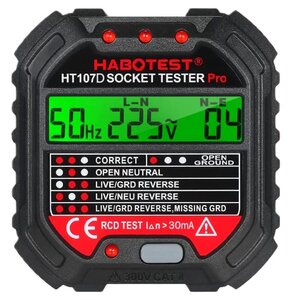 Tester gniazd HABOTEST HT107D