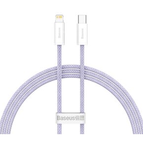 Kabel USB Typ-C - Lightning BASEUS Dynamic 2 1 m Fioletowy