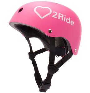 Kask rowerowy SUN BABY Heart Bike Love 2 Ride Różowy dla Dzieci (rozmiar S)