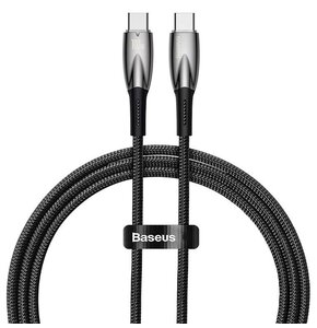 Kabel USB-C - USB-C BASEUS Glimmer 100W 1 m Czarny