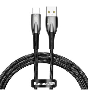 Kabel USB - USB-C BASEUS Glimmer 100W 1 m Czarny