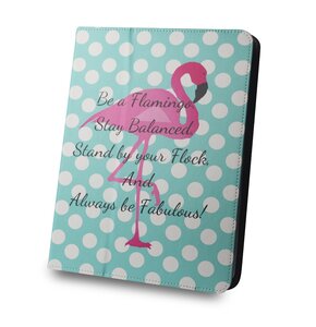 Etui na tablet FOREVER 9-10" Flamingo and Dots