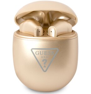Słuchawki douszne GUESS TWS Triangle Logo Złoty