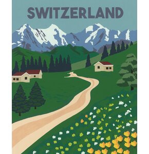 Malowanie po numerach RAVENSBURGER CreArt Szwajcaria krajobraz 23536
