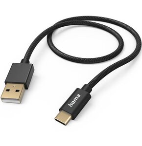 Kabel USB  - USB Typ-C HAMA Fabric 1.5 m Czarny