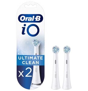Oryginalna końcówka szczoteczki ORAL-B iO Ultimate Clean Biały (2 szt.) (Skuteczne czyszczenie)