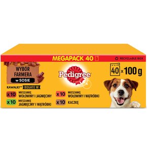 Karma dla psa PEDIGREE Mix smaków (40 x 100 g)