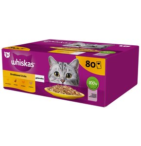 Karma dla kota WHISKAS Drobiowe Smaki (80 x 85 g)