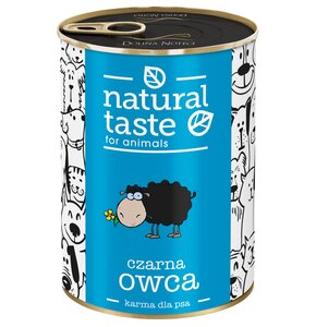 Karma dla psa NATURAL TASTE Czarna owca z jagnięciną 400 g