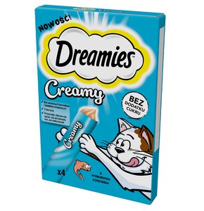 Przysmak dla kota DREAMIES Creamy Łosoś (4 x 10 g)