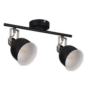 Lampa sufitowa KANLUX Derato EL-2I B-SR Czarno-srebrny