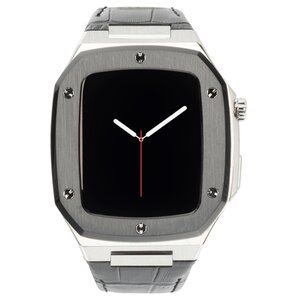 Etui RALPH GIALLO Reno do Apple Watch 4/5/6/SE (44mm) Czarno-srebrny