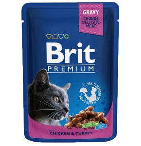 Karma dla kota BRIT Premium Kurczak z indykiem 100 g