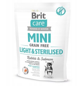 Karma dla psa BRIT Care Mini Light & Sterilised Królik z łososiem 400 g