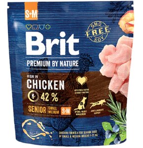 Karma dla psa BRIT Premium by Nature Senior Kurczak 1 kg