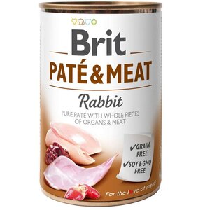 Karma dla psa BRIT Paté & Meat Królik 400 g