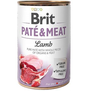 Karma dla psa BRIT Paté & Meat Jagnięcina 400 g