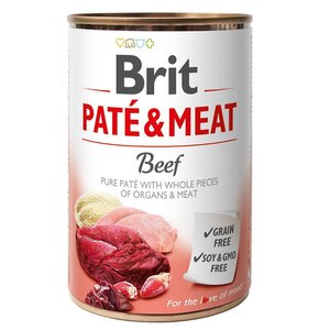 Karma dla psa BRIT Paté & Meat Wołowina 400 g
