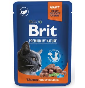 Karma dla kota BRIT Premium By Nature Sterilised Łosoś 100 g