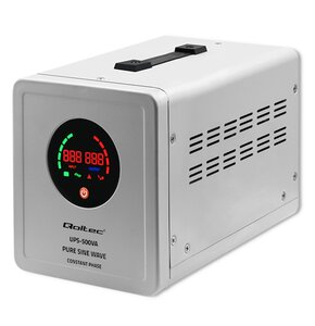 Zasilacz UPS QOLTEC Pure Sine Wave 50716 500VA 350W