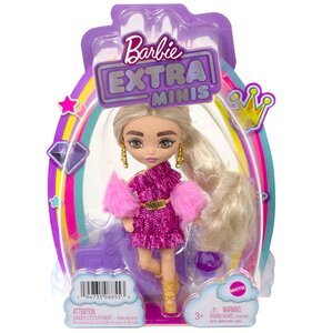 Lalka Barbie Extra Minis Różowy strój HJK67