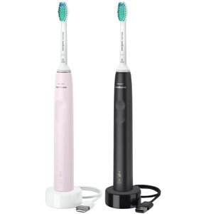 Szczoteczka soniczna PHILIPS Sonicare Series 3100 HX3675/15 (2 szt.)