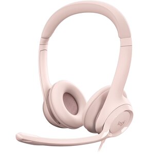 Słuchawki LOGITECH H390 Nauszne, Dźwięk przestrzenny Różowy