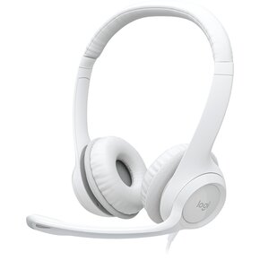 Słuchawki LOGITECH H390 Nauszne, Dźwięk przestrzenny Biały