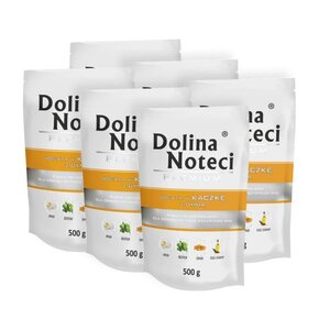 Karma dla psa DOLINA NOTECI Premium bogata w kaczkę z dynią 6 x 500 g