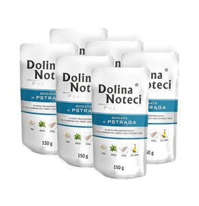 Karma dla psa DOLINA NOTECI Premium bogata w pstrąga 6 x 150 g