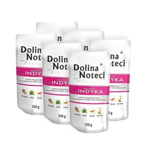 Karma dla psa DOLINA NOTECI Premium bogata w indyka 6 x 150 g