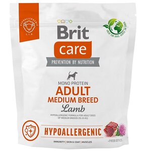 Karma dla psa BRIT Care Hypoallergenic Medium Jagnięcina z ryżem 1 kg