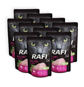 Karma dla kota RAFI Indyk 10 x 100 g
