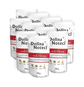 Karma dla psa DOLINA NOTECI Premium bogata w wołowinę 10 x 150 g