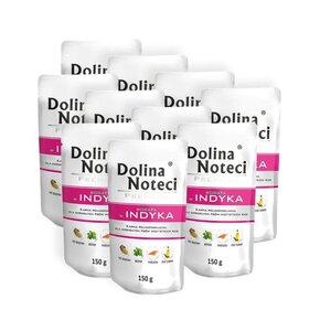 Karma dla psa DOLINA NOTECI Premium bogata w indyka 10 x 150 g