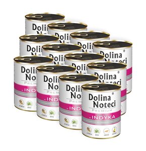Karma dla psa DOLINA NOTECI Premium bogata w indyka 12 x 800 g