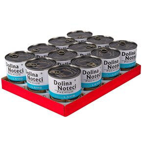 Karma dla psa DOLINA NOTECI Premium bogata w jagnięcinę 12 x 800 g