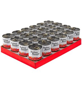 Karma dla psa DOLINA NOTECI Premium Junior bogata w serca wołowe 24 x 400 g