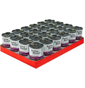 Karma dla psa DOLINA NOTECI Premium Junior bogata w wątróbkę z królika 24 x 400 g